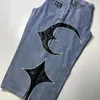جينز للرجال العلامة التجارية Thug Club Denim Zipper Slim Fit Straight Pant Cotton Pants Comfort Disual Size S-XL #U54