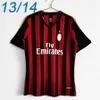 AC Retro Futbol Forması 2006 2007 Basten Maldini Kaka Inzaghi Milans Futbol Gömlek 1995 96 98 99 2009 2010 13 14 Retro Classics Forma Gömlekleri Maglia Maillot Camiseta