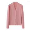 Tricots féminins lhzsyy printemps automne cachemire pur cachemire dames tassel v-cou-great veste mode chaud pull chaud