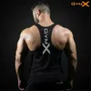 Camisetas masculinas homens homens bodybuilding algodão tanque de algodão Trepol de verão treino de trepadela sleveless sling sling colete masculino ginásio roupas de marca T240419