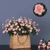 Kwiaty dekoracyjne imitacja mała róża sztuczny kwiat ślub w ogrodzie stół camellia bukiet impreza