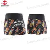 Shorts masculinos Muay thai shorts bordados bordados tailandeses shorts masculinos homens crianças kickboxing calças de combate ginástica luta de luta de brigas T240419