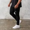 Calça masculina calça de moletom de verão esportivo de fitness algodão reto casual academia de ginástica que executa calças de musculação de treinamento