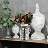 Vases Bucket Pot Flowerpot Office Large Ceramic Planter Arrangements Vase Wrought Iron Basket