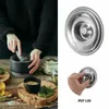 Table Mats Stainless Steel Jar Seasoning Food Basin Replacement Cooking Part Pot Cover Kitchen Supply Sealing Lid