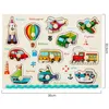 Puzzle 3d da 30 cm giocattoli per bambini Montessori puzzle puzzle a mano coglione puzzle in legno educativo per bambini cartone animato veicolo animale regalo per bambini 240419