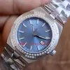 2024 Women Watch 35mm 1088/1 Automatic Movement Watch Sapphire Dial 18K Rose Gold Strap