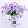 Decoratieve bloemen 4packs Plastic kunstmatige bloem zijden huisarrangement 7 vorken lente orchidee narcissen bruiloftdecoraties