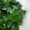 Dekorativa blommor konstgjorda växtvägggröna växter Ivy Leaf Plast Garland Vine Fake lövverk hängande latex