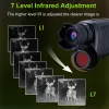 Телескопы Инфракрасное ночное видение очков 1080p HD Monocular Night Vision Телескоп для охоты на походы и видеозапись в темноте