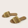 Slippers 2024 Fashion Tassel Woven For Women Comfortable Soft Soled Flat Sandals Summer Ladies Beach Holiday Casual Shoes