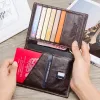 Wallets Contact's Casual Genuine Leather Male Passport Wallet Men's Credit Card Holder Man Passport Cover with Coin Pockets for Travel