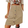 Autumn/Winter New 2024 Corduroy High Waist Versatile Button Design Short Skirt