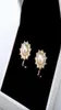 trendy flower design pearl ear clips earings for Mother039s Day gift fashion wedding party jewelery for bridal earring bijoux g7201938