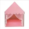 Портативные детские палатка детская палатка складывание детского игрового дома Большой девочки розовый замок Принцесса Замок детская комната декор складывается 240415
