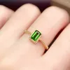 Cluster Anneaux Green Emerald Gemstone pour les femmes Engagement Mariage Promise Ring Fashion Silver Party Open Size Fine Bijoux