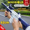 M416 Electric Water Gun Automatic Squirt Rifle Guns Blaster for Kids Swimming Pool Beach Games Outdoor festival Kid gift Toy 240417