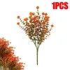 Decorative Flowers Artificial Autumn Eucalyptus Simulated 7 Heads Home Table Decoration Fake Plants Wedding Party Decor