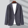 AUTUM AUTUM AUTUM Brand Fashion Moda Slim Fit Knit Blazer Mens Top Cardigan Sweater Casual Casual Jaqueta Mens roupas 240407