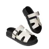 Rome Slippers Femmes Flats Platform Shoes Summer Open Toe Beach Flip Flops 2024 Fashion Sandals Sandales Walking Mujer Tlides 240418
