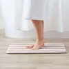 Tappeti tappeti 3D a strisce morbida non slip tappeto tappeto tappeto boccone protezione per protezione del viso rosa Pretty