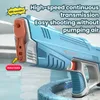Elektrisk vattenpistol helautomatisk pistol Skjutning av vattenabsorption Burst Water Gun Beach Outdoor Fight Toys for Kids Adult 240418
