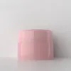 Bottiglie di stoccaggio vuoto in plastica pp 10g mura spessa mini rosa panna per cura della pelle cosmetica bianca con coperchi