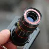 Teleskoplar 8x Zoom Optik Lens Teleskop + Kamera Mobil Cep Telefonu için Evrensel Tutucu