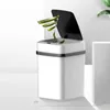 13L Smart Garbage Can con tapa de inducción y cubo interno extraíble para la basura del baño de cocina y baño