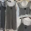 Robes décontractées pour femmes robes de nylon d'été shorts coffre inverti triangle de poche design élastique