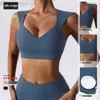 Desginer Alooo Yoga Aloe Top Shirt Clothe Short Woman Ytterkläder som kör tätt fitness snabb torr kort sportstopp med bröstkuddar