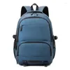 Schooltassen Oxford Backpack Men Black University Bag voor tiener Casual USB opladen Laptop college studenten