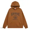 Designer Rhude Mens Hoodie Letter Print Lång ärm varm Y2K Hoodie Luxury Graphic Hoodies Tröja Hip Hop Loose Sweatshirts Size S-2XL 880