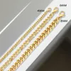 Bracelets en acier inoxydable Bangle Sunibi pour femmes hommes 4 mm / 6 mm / 8 mm charmes bracelets de chaîne cubaine bijoux de mode en gros / dropshippingl240417