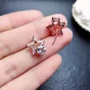 Dangle Earrings High Quality Aquamarine Stars S925 Pure Silver Fine Fashion Charm Simple Jewelry For Women MeibaPJFS