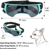 Atuban Dog Goggles Okulary przeciwsłoneczne Małe i średnią rasę przeciwbronną UV400 Puppy Okulary przeciwsłoneczne dla ochrony pyłu śniegu wiatrowego 240418