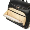 Bags Diaper Bag Backpack Multifunction Leather Travel Bag Large Capacity Organizer Black Color