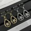 Retro Ear Drop Kolczyki Luksusowe marka Projektant Letter C Charm Star Dangle Kolczyki 18K Gold 925 Silver Plated Ear Stud for Women Party Biżuteria Akcesoria biżuterii