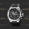 ساعة معصم Skmei الوقت المزدوج LED Digital Watch for Men 50m مقاوم للماء كرونوغراف الكوارتز الساعات العسكرية الرياضة Wristwatch Reloj Hombre