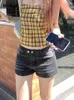 Dames shorts Vintage Harajuku Sweet High Taille 90s Punk Denim Summer Fashion Casual Sexy Slim Fit Y2K Street Sheath Shath Short Shath Short