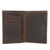 Holders Luufan Vintage Genuine Leather Passport Card Holder RFID Credit Card Wallet Flight Ticket Holder Purse Men Male Checkbook Holder
