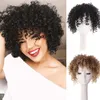 human curly wigs Wig hair patch for women with explosive heads short curly hair for black people covering the hairline on the top the head wig hair patch for women