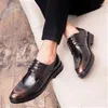 Zapatos de vestir trabajo para hombres otoño transpirable cuero casual chef negro traje de cocina protección laboral