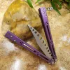 5 Kolor Theone Basilisk Hom Butterfly Trener Jilt Knife D2 Blade Titanium Hałda System tulei EDC Kieszonkowe noże