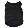 ملابس الكلاب 2 PCS Pet Winter Clother Puppy Cat Vest T Shirt Coat Dress Sweater "Security" Black S L