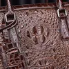 BROCTHUCES REAL COWHIDE LEATHER CROCODILE Mönster Högkvalitativ herrportfölj Business Handbag Bag Fashion