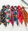 Children scrunchie fashion new girls pumpkin printed ribbon ponytail holder kids Halloween Bows hair accessory A40117497296