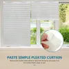 Curtain Self Adhesive Pleated Blinds Door Window Temporary For Windows Shade Indoor Screen