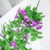 Dekorativa blommor Silk Artificial With Leaves Wall Hanging Vines Fake Flower Rose Vine Rattan For Home Balkony Fence Wedding Decor