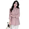 Frauenanzüge kleine Anzugjacke für Frauen im Frühjahr und Herbstkoreanische Version Design High-End Lose Chic Casual Casual können mit OEM angepasst werden